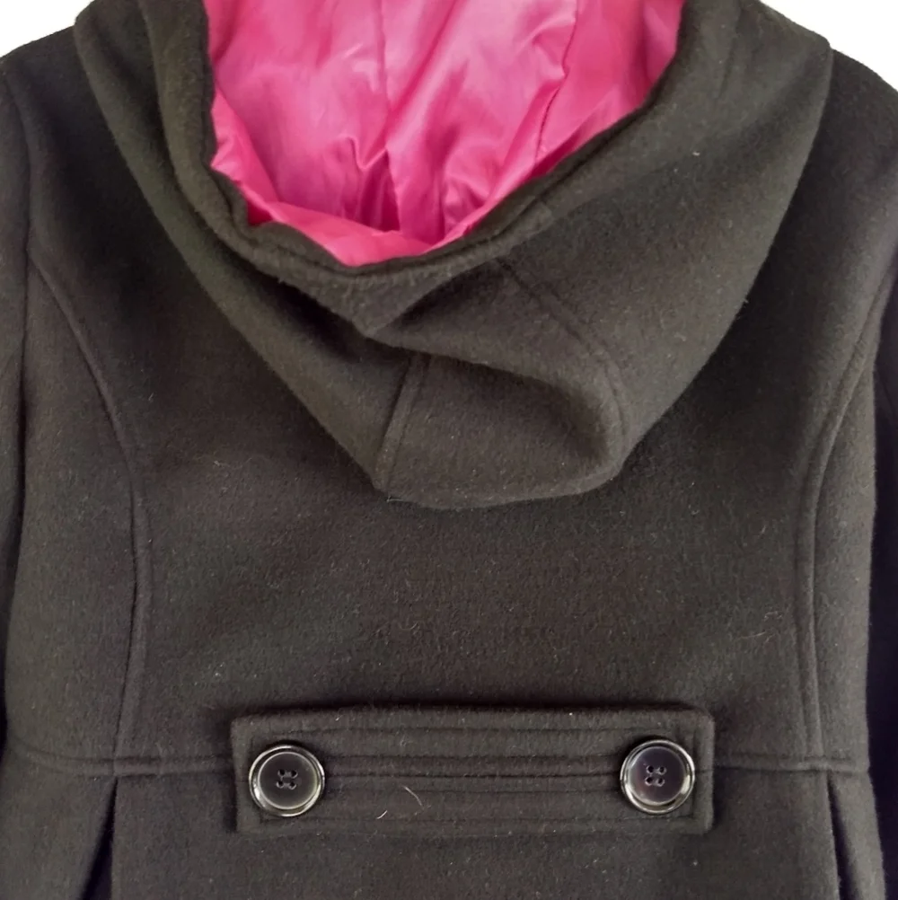 George▪️Black Hooded Dress Coat